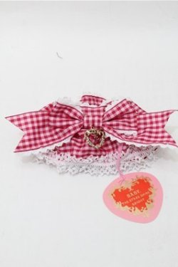 画像1: BABY,THE STARS SHINE BRIGHT / Flancesca Ribbonシュシュ  エンジｘピンク S-25-10-17-016-BA-ZA-HR-ZS
