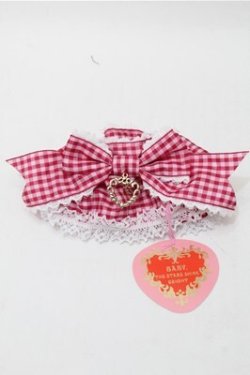 画像1: BABY,THE STARS SHINE BRIGHT / Flancesca Ribbonシュシュ  エンジｘピンク S-25-10-17-017-BA-ZA-HR-ZS