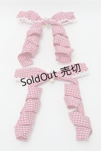 BABY,THE STARS SHINE BRIGHT / Flancesca Ribbonリボンクリップ  エンジxピンク S-25-10-17-023-BA-AC-HR-ZS