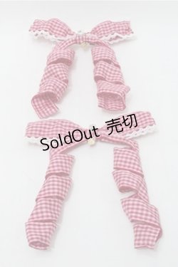 画像1: BABY,THE STARS SHINE BRIGHT / Flancesca Ribbonリボンクリップ  エンジxピンク S-25-10-17-023-BA-AC-HR-ZS