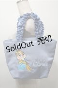 Maison de FLEUR / クラリスフリルトートバッグ  サックス S-25-10-17-028-LO-BG-HR-ZS