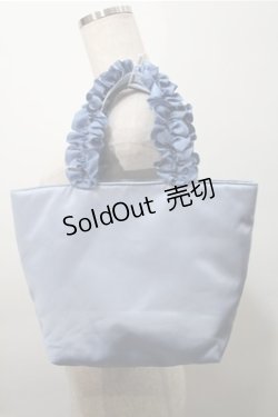 画像2: Maison de FLEUR / クラリスフリルトートバッグ  サックス S-25-10-17-028-LO-BG-HR-ZS