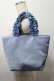画像2: Maison de FLEUR / クラリスフリルトートバッグ  サックス S-25-10-17-028-LO-BG-HR-ZS (2)
