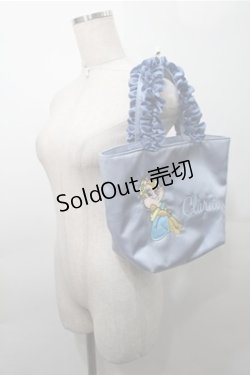 画像3: Maison de FLEUR / クラリスフリルトートバッグ  サックス S-25-10-17-028-LO-BG-HR-ZS