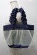 画像2: Maison de FLEUR / 白雪姫限定デザイン フリルハンドルトートバッグ  紺 S-25-10-17-030-LO-BG-HR-ZS (2)