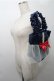 画像3: Maison de FLEUR / 白雪姫限定デザイン フリルハンドルトートバッグ  紺 S-25-10-17-030-LO-BG-HR-ZS (3)