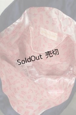 画像4: Maison de FLEUR / 白雪姫限定デザイン フリルハンドルトートバッグ  紺 S-25-10-17-030-LO-BG-HR-ZT335