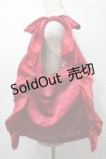 Maison de FLEUR / サテンフリルリボントートバッグ  赤 S-25-10-17-031-LO-BG-HR-ZS