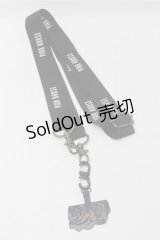 PINK HOUSE / ロゴ入りスマホショルダーストラップ  黒 S-25-10-17-032-LO-ZA-AS-ZS