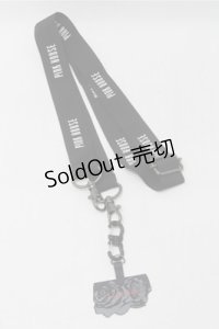 PINK HOUSE / ロゴ入りスマホショルダーストラップ  黒 S-25-10-17-032-LO-ZA-AS-ZS