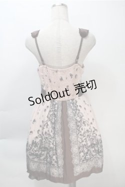 画像2: axes femme / バラプリントシフォンワンピース  ベージュ S-25-10-20-031-AX-BL-HR-ZS