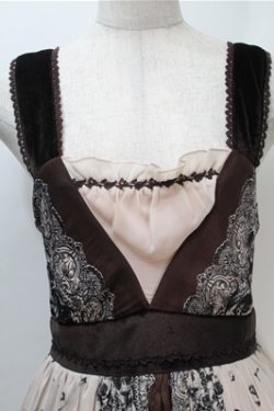 画像3: axes femme / バラプリントシフォンワンピース  ベージュ S-25-10-20-031-AX-BL-HR-ZS