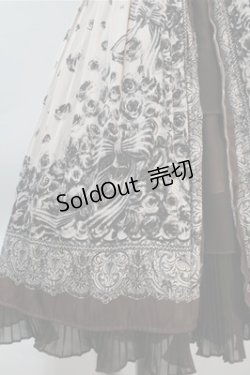 画像4: axes femme / バラプリントシフォンワンピース  ベージュ S-25-10-20-031-AX-BL-HR-ZS