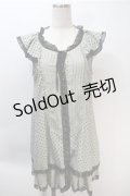 axes femme / ドットシフォンワンピース  グリーン S-25-10-20-038-AX-OP-HR-ZS