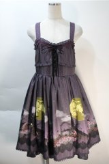 axes femme kawaii / トリックナイトワンピース  パープル S-25-10-20-041-AX-OP-HR-ZS