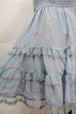 画像3: axes femme / ムーンキャットティアードスカート  サックス S-25-10-20-051-AX-SK-HR-ZS
