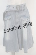 axes femme / ワイドハーフパンツ  ブルー S-25-10-20-053-AX-PA-HR-ZS