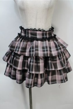 画像1: Ank Rouge / チェックキュロット  ピンク S-25-10-20-055-CA-PA-AS-ZS