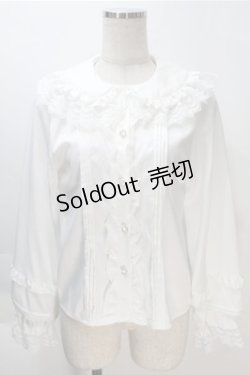 画像1: LOLITA / レース襟ブラウス  白 S-25-10-20-011-LO-TO-HR-ZS