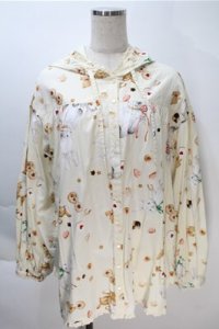 PINK HOUSE / クッキーラビッツフード付きブラウス  アイボリー S-25-10-20-013-LO-TO-HR-ZS