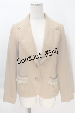 画像1: axes femme / ファー襟ジャケット  ブラウン S-25-10-20-014-AX-CO-HR-ZS