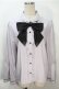 画像1: axes femme / リボン付きブラウス  ラベンダー S-25-10-20-016-AX-BL-HR-ZS (1)