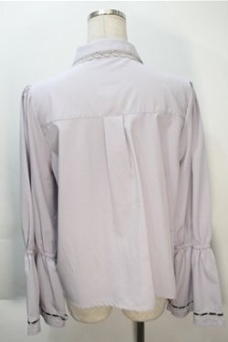 画像2: axes femme / リボン付きブラウス  ラベンダー S-25-10-20-016-AX-BL-HR-ZS
