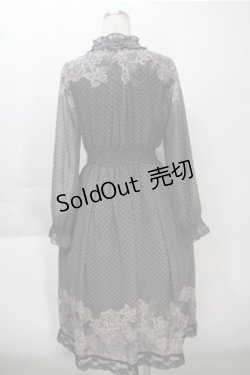 画像2: axes femme / レース柄プリントワンピース  黒 S-25-10-20-024-AX-OP-HR-ZS