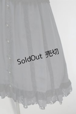 画像4: axes femme / 縦レース切替シフォンチュニック  黒 S-25-10-20-025-AX-OP-HR-ZS