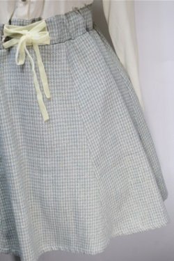 画像4: axes femme / 千鳥スカートドッキングワンピース  キナリｘグリーン S-25-10-20-026-AX-OP-HR-ZS
