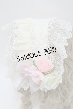 画像3: BABY,THE STARS SHINE BRIGHT / 木漏れ日のフローレンスボンネットヘッドドレス  アイボリー S-25-10-20-003-BA-AC-HR-ZS