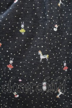 画像3: Franche Lippee / 総柄カットソー  黒 S-25-10-21-003-LO-TO-AS-ZS