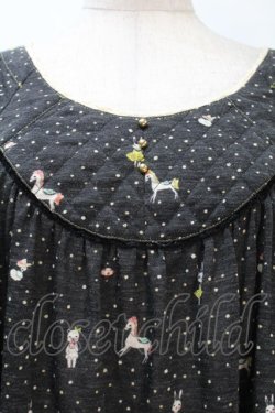 画像4: Franche Lippee / 総柄カットソー  黒 S-25-10-21-003-LO-TO-AS-ZS