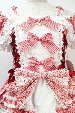 画像4: BABY,THE STARS SHINE BRIGHT / Floriana Ribbonジャンパースカート  赤 S-25-10-21-030-BA-OP-AS-ZS