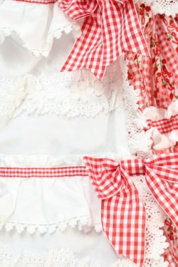 画像6: BABY,THE STARS SHINE BRIGHT / Floriana Ribbonジャンパースカート  赤 S-25-10-21-030-BA-OP-AS-ZS