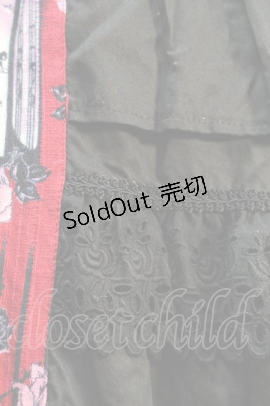 画像3: ALICE and the PIRATES / Vampire Prelude柄ワンピース  エンジｘ黒 S-25-10-21-031-PA-OP-AS-ZS (3)