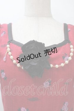 画像4: ALICE and the PIRATES / Vampire Prelude柄ワンピース  エンジｘ黒 S-25-10-21-031-PA-OP-AS-ZS