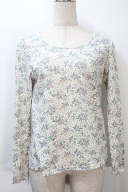 画像1: Franche Lippee / 総柄カットソー  オフ S-25-10-21-004-LO-TO-AS-ZS