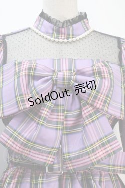 画像3: Ank Rouge / Bigリボンワンピース  ラベンダー S-25-10-21-034-CA-OP-HR-ZS