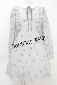 Ank Rouge / チェリーフロッキーワンピース  グレー S-25-10-21-037-CA-OP-HR-ZS