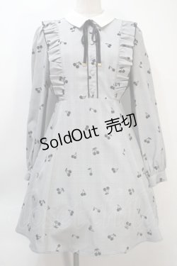 画像1: Ank Rouge / チェリーフロッキーワンピース  グレー S-25-10-21-037-CA-OP-HR-ZS