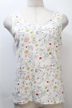 画像1: Franche Lippee / 総柄カットソー  オフ S-25-10-21-005-LO-TO-AS-ZS