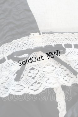 画像3: BABY,THE STARS SHINE BRIGHT / 裾スカラップジャンパースカート  黒ｘ白 S-25-10-21-041-BA-OP-HR-ZS