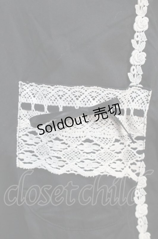 画像4: BABY,THE STARS SHINE BRIGHT / 裾スカラップジャンパースカート  黒ｘ白 S-25-10-21-041-BA-OP-HR-ZS (4)