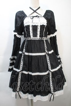 画像1: BABY,THE STARS SHINE BRIGHT / はわせドールワンピース&ヘッドドレスセット  黒 S-25-10-21-043-BA-OP-AS-ZS