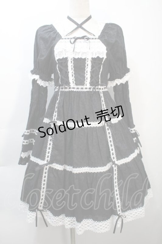 画像1: BABY,THE STARS SHINE BRIGHT / はわせドールワンピース&ヘッドドレスセット  黒 S-25-10-21-043-BA-OP-AS-ZS (1)