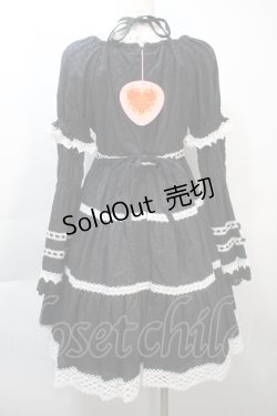 画像2: BABY,THE STARS SHINE BRIGHT / はわせドールワンピース&ヘッドドレスセット  黒 S-25-10-21-043-BA-OP-AS-ZS