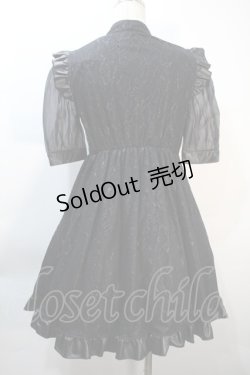 画像2: Ank Rouge / ハートあきレースチャイナワンピース  黒 S-25-10-21-047-CA-OP-HR-ZS