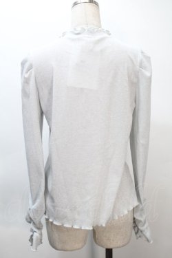 画像2: axes femme / タック×フレア袖ラメリブプルオーバー  グレー S-25-10-21-006-AX-TO-HR-ZS