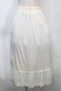画像1: axes femme / 薔薇レースロングペチスカート  アイボリー S-25-10-21-052-AX-SK-HR-ZS